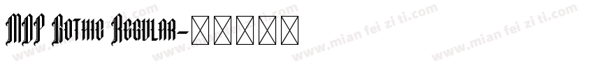 MOP Gothic Regular字体转换